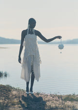 Button Bow Sphere - Cloud