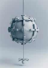 Button Bow Sphere - Cloud