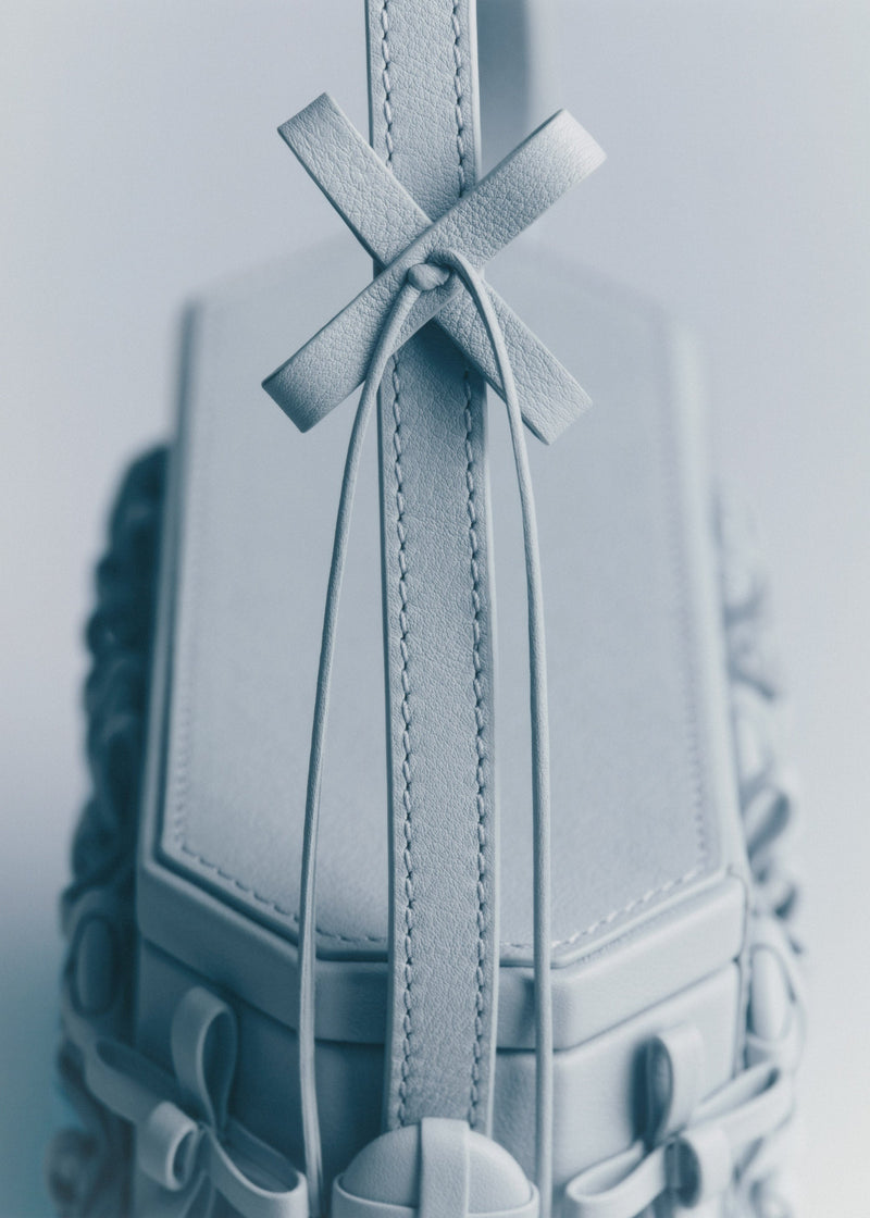 Button Bow Box - Cloud