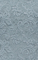 Glitter Lace & Satin Jacket Dress with Open Jacket