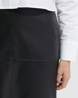 Anna Nappa Leather Pencil Skirt
