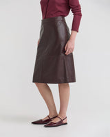 Nina Nappa Leather Skirt