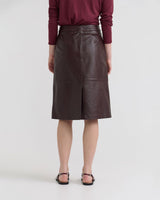 Nina Nappa Leather Skirt