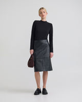 Nina Nappa Leather Skirt