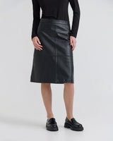 Nina Nappa Leather Skirt