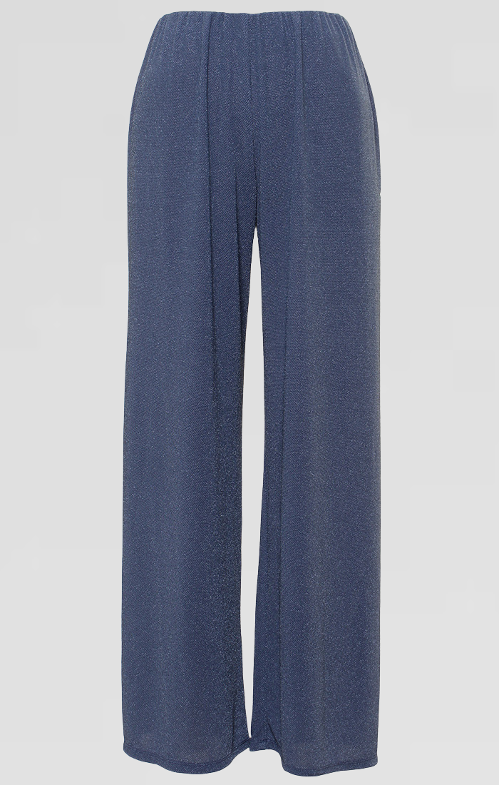 Plus Straight Leg Metallic Knit Pant