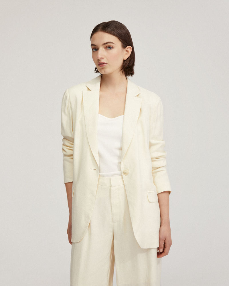 Willow Linen Blend Oversize Blzr