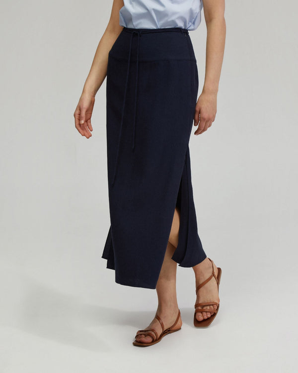 Rose Linen Blend Skirt