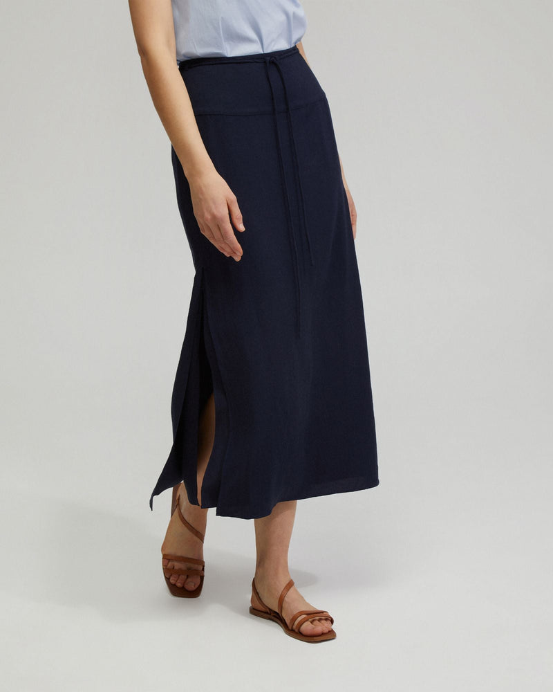 Rose Linen Blend Skirt