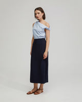 Rose Linen Blend Skirt
