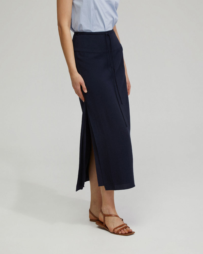 Rose Linen Blend Skirt