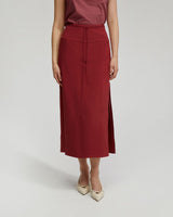 Rose Linen Blend Skirt