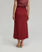 Rose Linen Blend Skirt