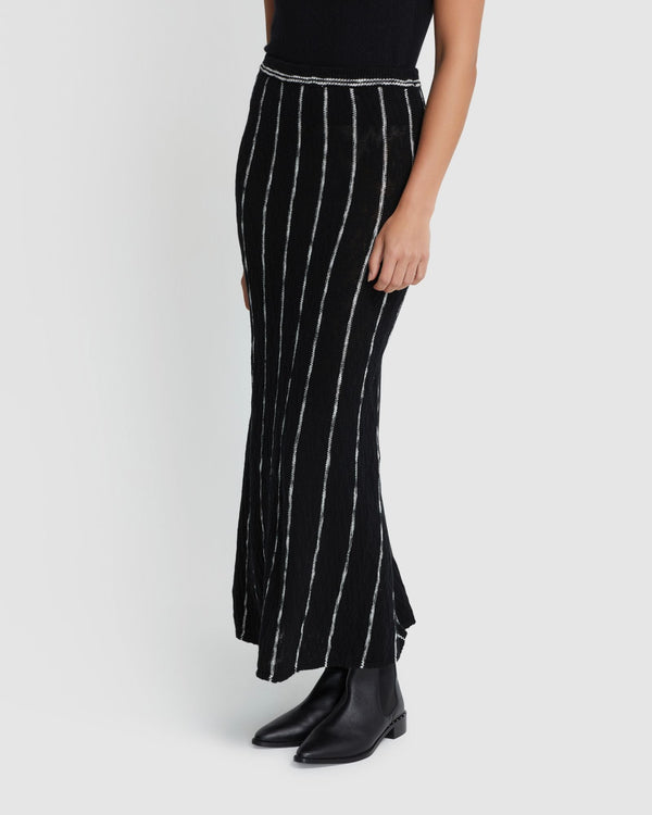 Emily Striped Knit Skirt