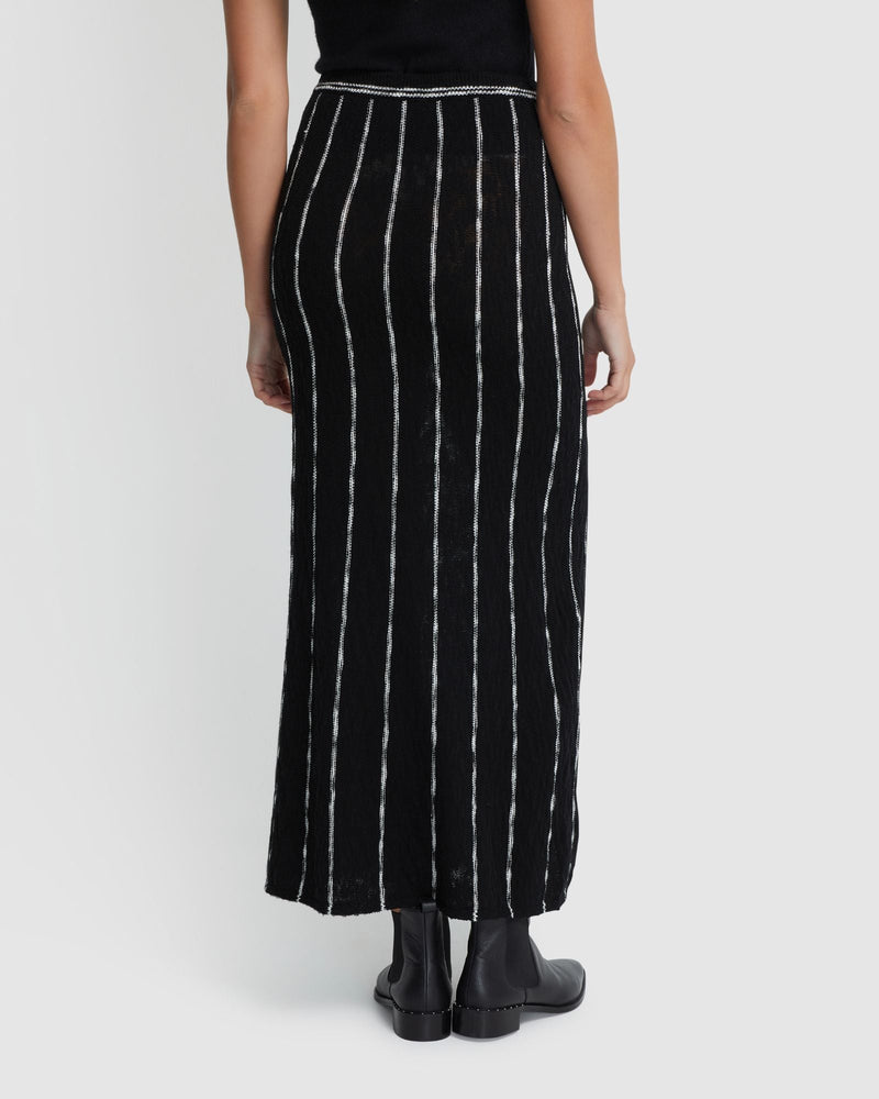 Emily Striped Knit Skirt