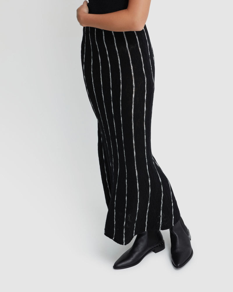 Emily Striped Knit Skirt