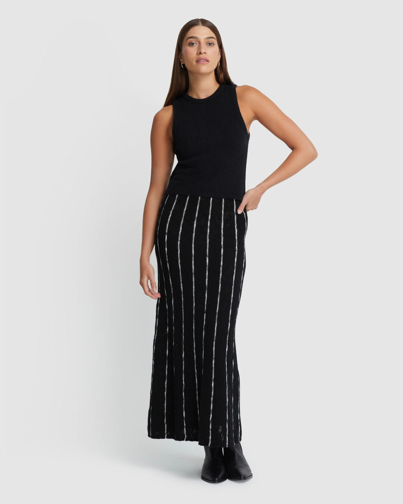 Emily Striped Knit Skirt