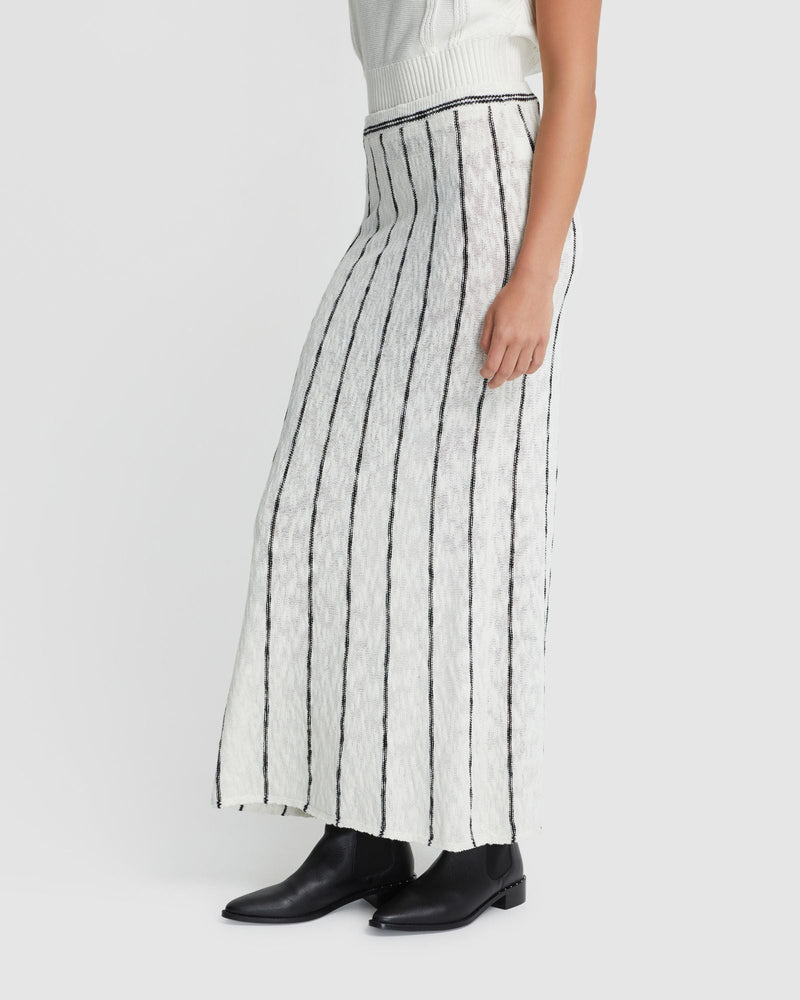 Emily Striped Knit Skirt