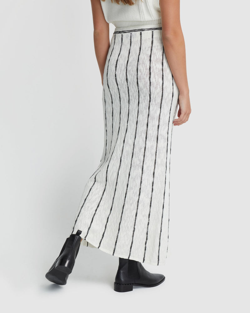 Emily Striped Knit Skirt