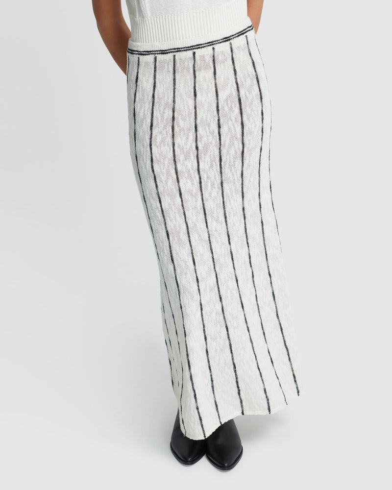 Emily Striped Knit Skirt