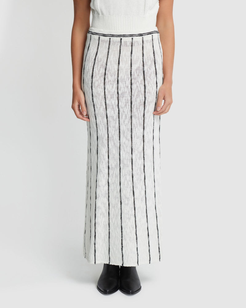 Emily Striped Knit Skirt