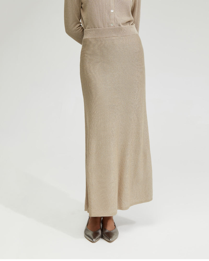 Elke Knitted Metallic Skirt