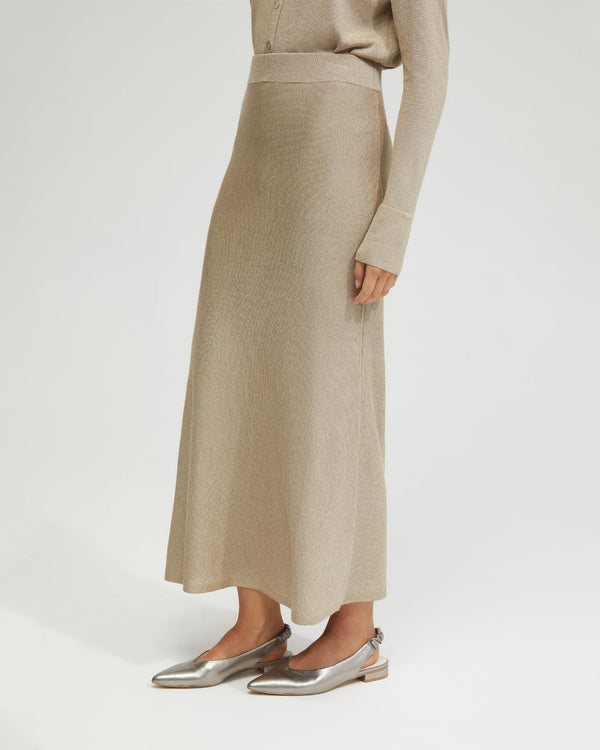 Elke Knitted Metallic Skirt