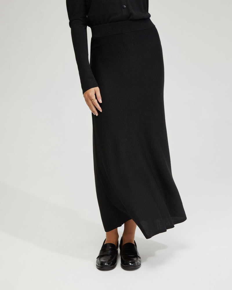 Elke Knitted Metallic Skirt