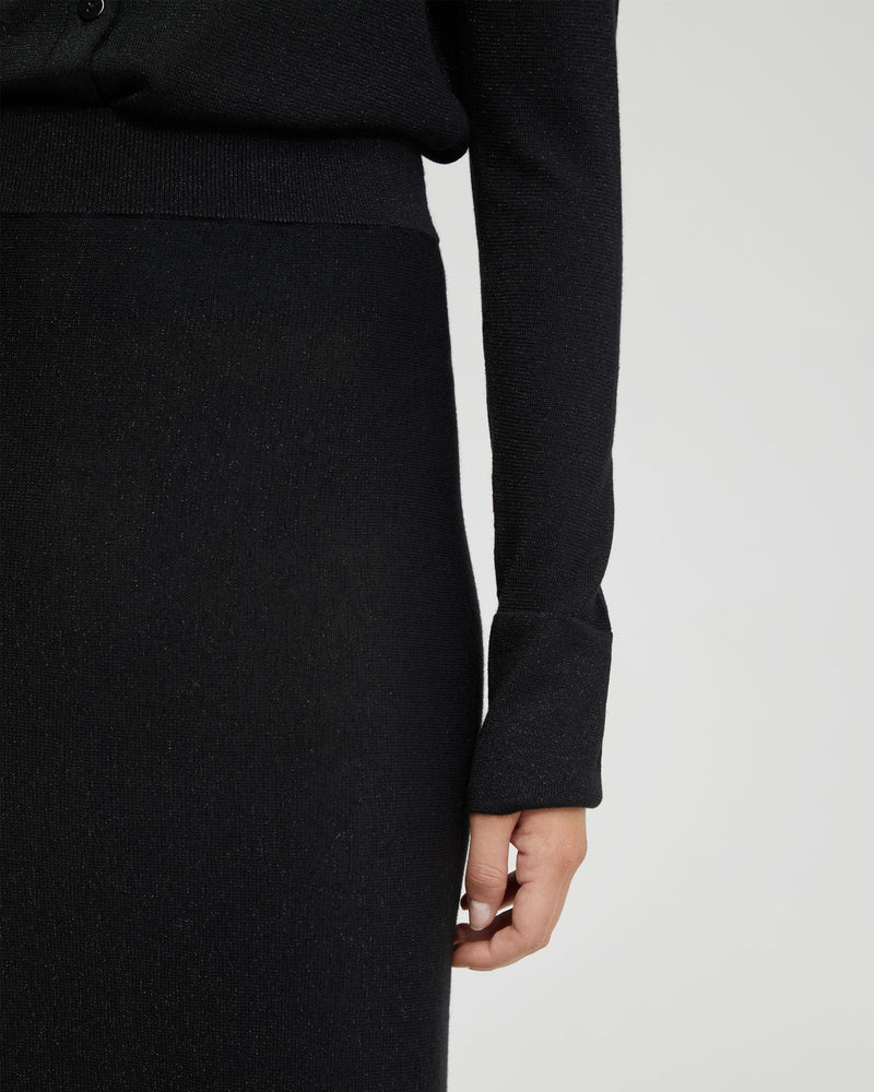 Elke Knitted Metallic Skirt