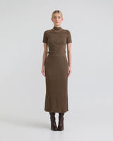 Belle Rib Knitted Skirt