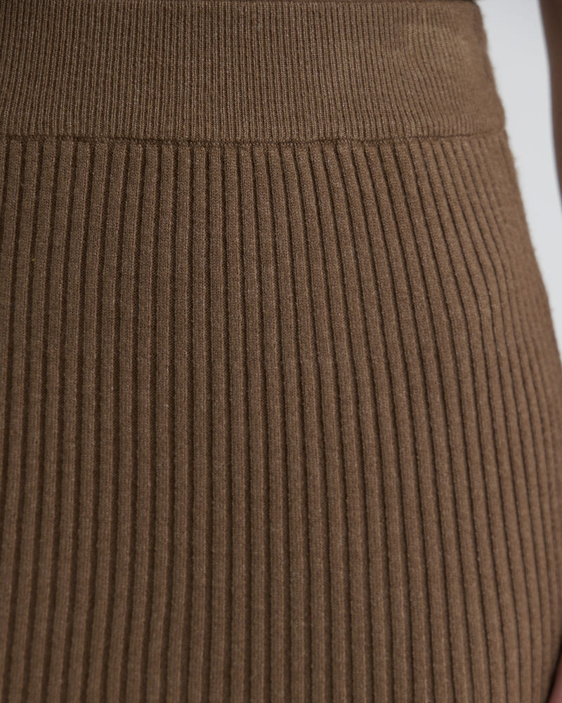 Belle Rib Knitted Skirt