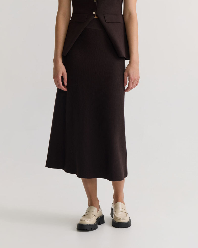 Gracie Knitted Midi Skirt