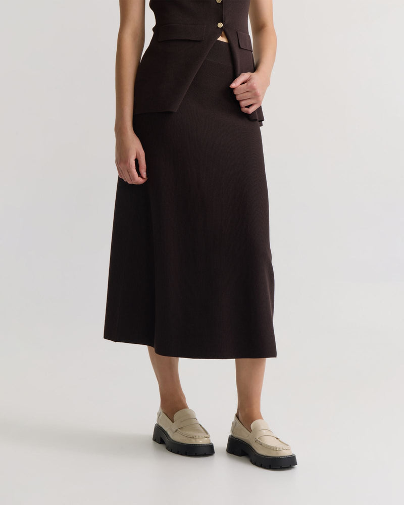 Gracie Knitted Midi Skirt