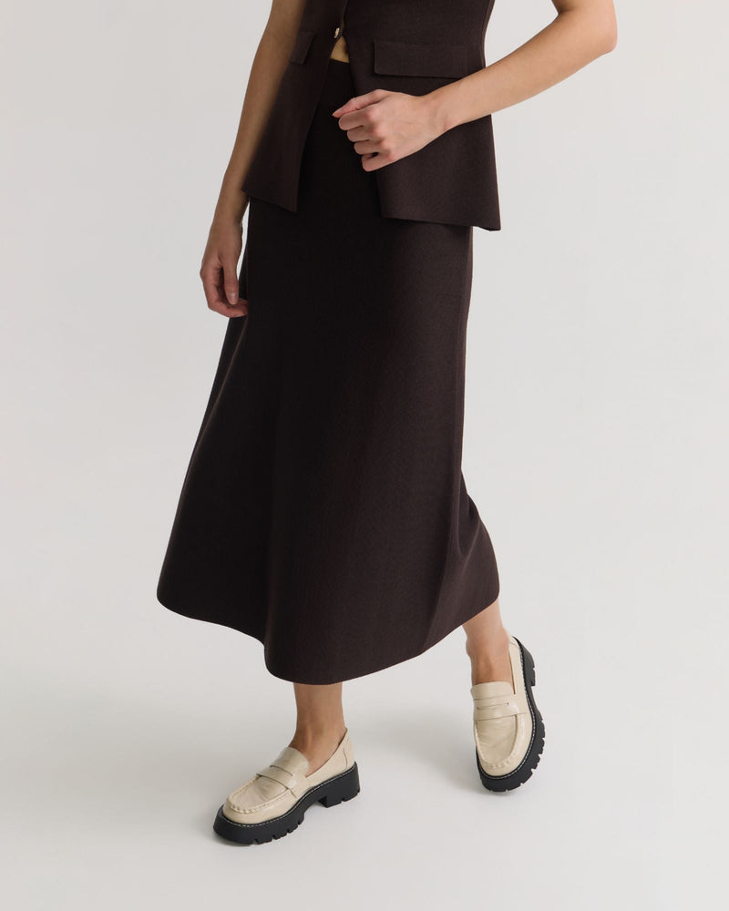 Gracie Knitted Midi Skirt