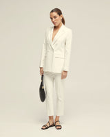 Jenna Cotton Blend Double Breasted Blazer