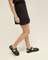 Hepburn Cotton Blend Mini Skirt