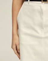 Hepburn Cotton Blend Mini Skirt