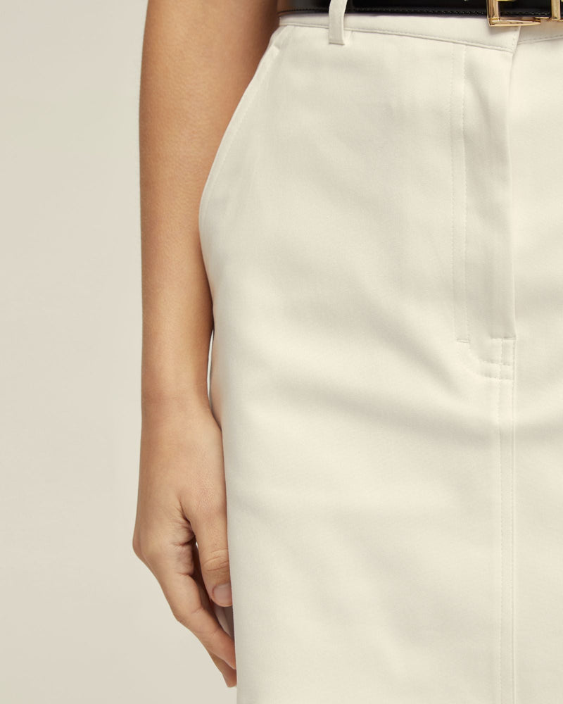 Hepburn Cotton Blend Mini Skirt