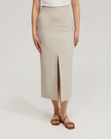 Mia Linen Blend Pencil Skirt
