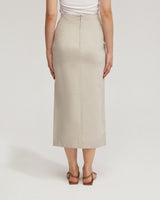 Mia Linen Blend Pencil Skirt