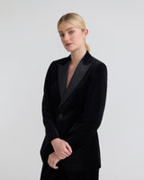 Trixie Stretch Velvet Blazer