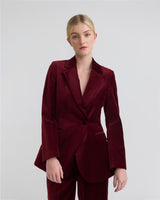 Raffi Stretch Velvet Blazer