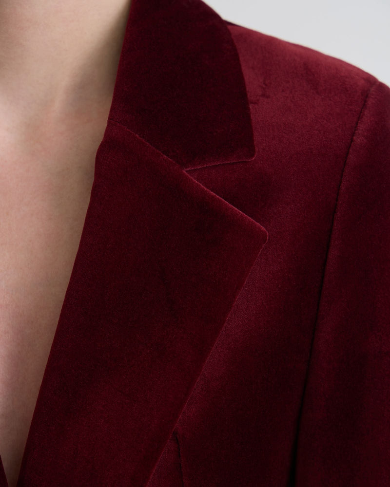 Raffi Stretch Velvet Blazer