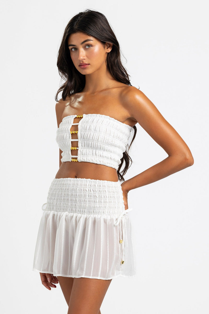 Sinora Mini Skirt - White