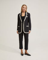 Willow Linen Jacket Contrast Trim