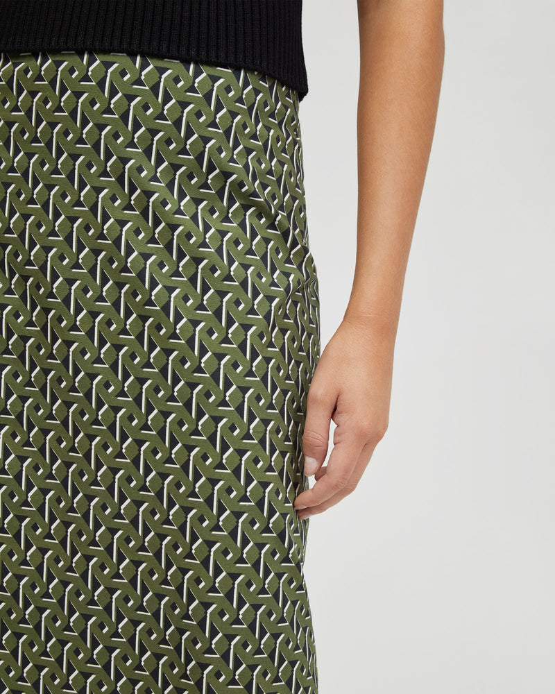 Grechen Boarder Print Skirt