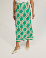 Grechen Linen Blend Printed Skirt