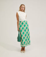Grechen Linen Blend Printed Skirt