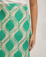 Grechen Linen Blend Printed Skirt