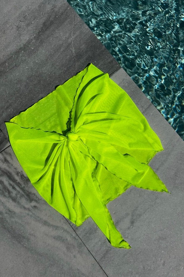 Crush Micro Mesh Sarong Lemon
